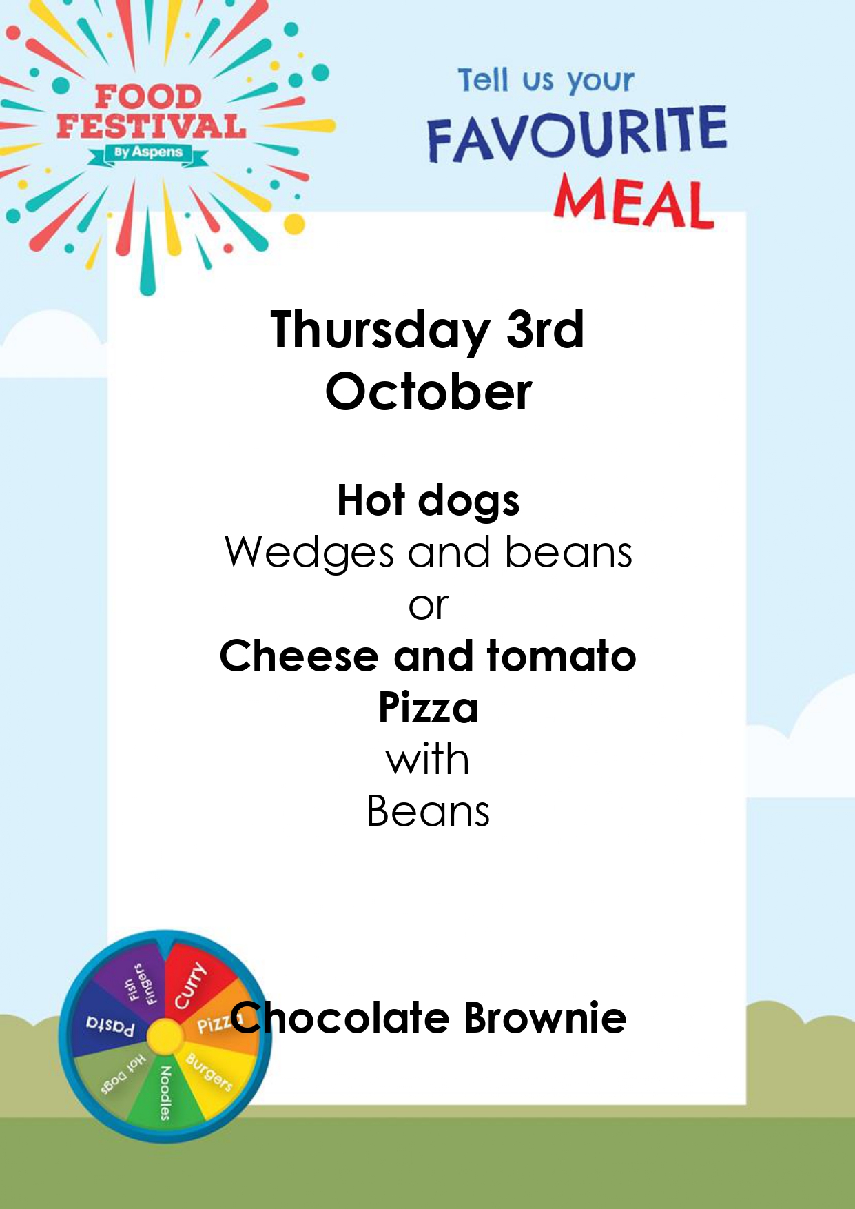 Wheel of Fortune Menu